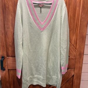 Show Me Your MuMu Pastel V-Neck Sweater Dress